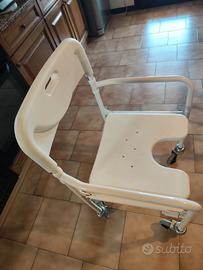 sedia doccia anziani con ruote