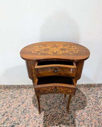 Comodino | Legno Intarsiato Stile Classico Vintage