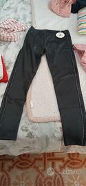 pantaloni eco pelle donna taglia s/m