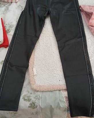 pantaloni eco pelle donna taglia s/m
