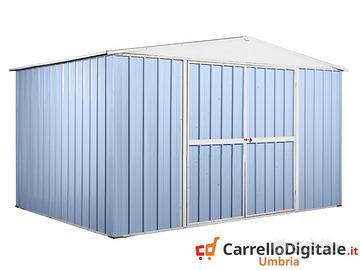 Box in lamiera Acciaio 360x260cm 9mq azzurro