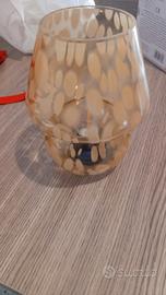 lampada nuova in vetro colorato 