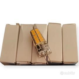 5 lampadine a led con attacco G4, 12 V