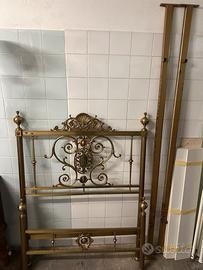 Letto singolo in ottone