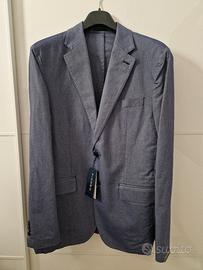 OVS PIOMBO Giacca Uomo Blu Piquet  Cotone tg. 48