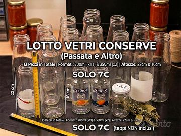 Vasetti e bottiglie vetro per conserve 22/16 cm