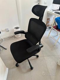 2 X SEDIE UFFICIO ergonomica schienale rete