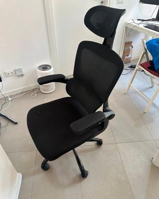 2 X SEDIE UFFICIO ergonomica schienale rete