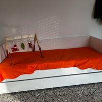 Letto singolo+estraibile ikea