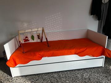 Letto singolo+estraibile ikea