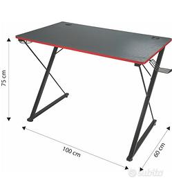 Galileo scrivania gaming blu