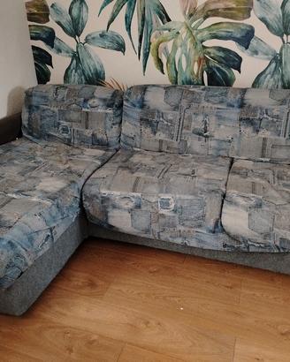 divano letto con penisola contenitore 3posti