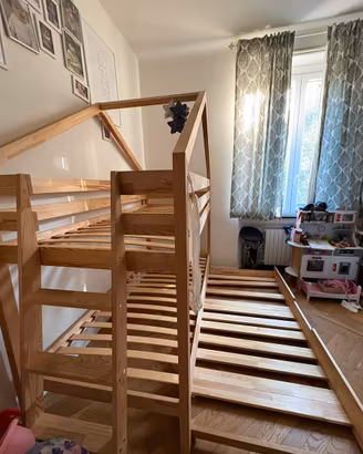 Letto a castello montessori 3 posti