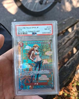 Carta One Piece - Nami SP OP01-016 (Jap) PSA 8