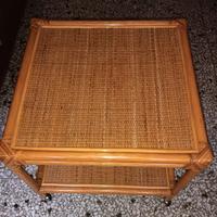 Tavolino in vimini