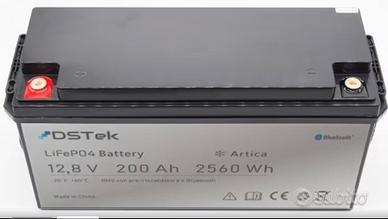Batteria LiFePO4 12,8V 200Ah \"ARTICA\ + Bluetooth