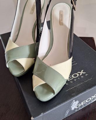 Sandalo pelle donna Geox Tacco 10 - Taglia 38