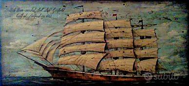 VECCHIO QUADRO SU SCURO FRANCESCO CONZ 55 X 120