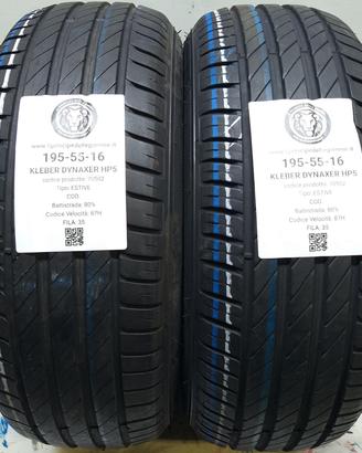 2 GOMME 195 55 16 KLEBER A70502