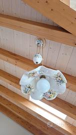 Set luci ceramica floreale