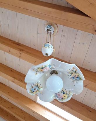 Set luci ceramica floreale