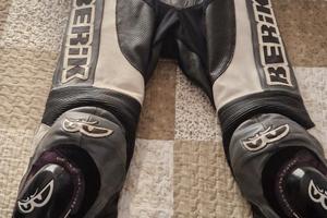 tuta moto in pelle  divisibile 