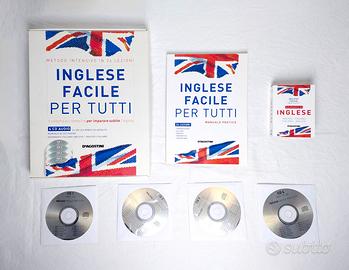 Corso Inglese De Agostini completo 4 CD + Manuale