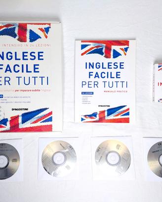 Corso Inglese De Agostini completo 4 CD + Manuale