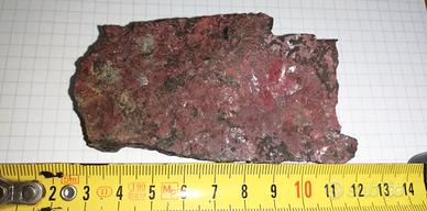 Minerale. Mercurio nativo su Cinabro