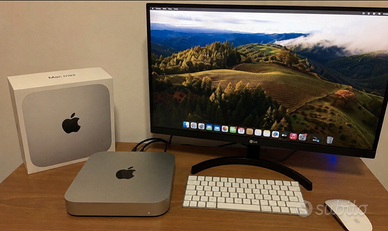 Mac mini M2 8GB 256GB + Monitor LG 27" – Completo