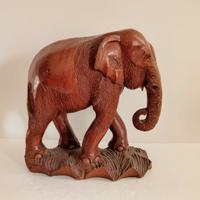 Elefante grande in legno Africano Anni 60/70