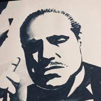 Brando è Il Padrino, disegno carboncino