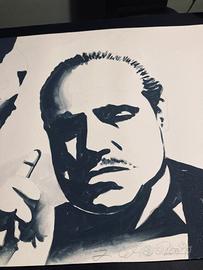 Brando è Il Padrino, disegno carboncino