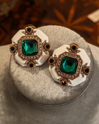Orecchini vintage smaltati per donna