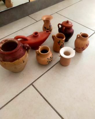 piccole riproduzioni in terracotta 