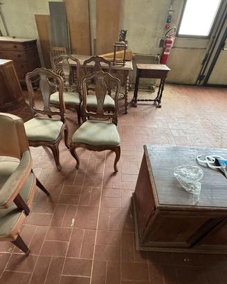 LOTTO SEDIE ARTIGIANALI (Vintage / Antiquariato)