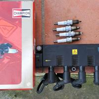 kit accensione champion bobina cavi e candele fiat