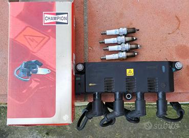 kit accensione champion bobina cavi e candele fiat