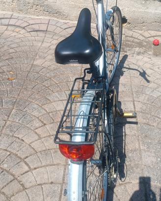 bicicletta da donna grigia 