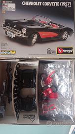 Modello chevrolet corvette 1957 burago da montare