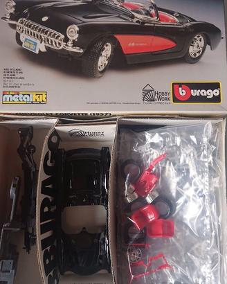 Modello chevrolet corvette 1957 burago da montare