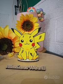 lampada multicolore pokemon legno