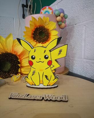 lampada multicolore pokemon legno