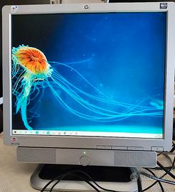 Monitor HP pc computer + altoparlanti casse audio