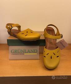Grunland Sandalo Chiuso Donna in pelle Ocra N° 38