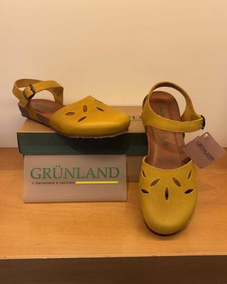 Grunland Sandalo Chiuso Donna in pelle Ocra N° 38