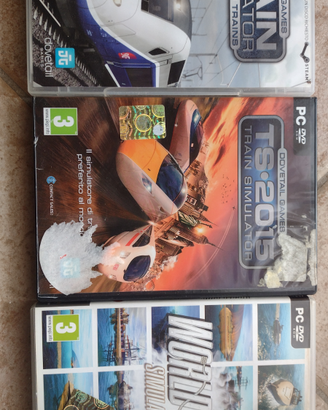 3 simulatori PC treni e navi