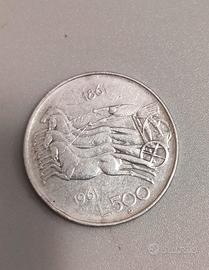 moneta 500 lire argento centenario 1961