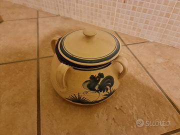 Ciotola in cotto decorato