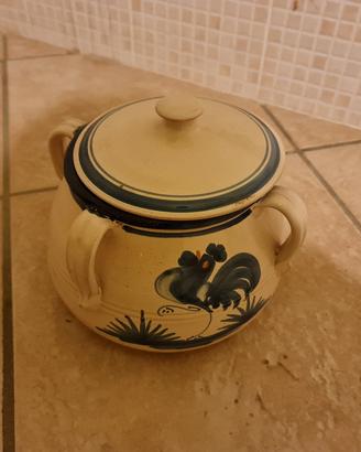 Ciotola in cotto decorato